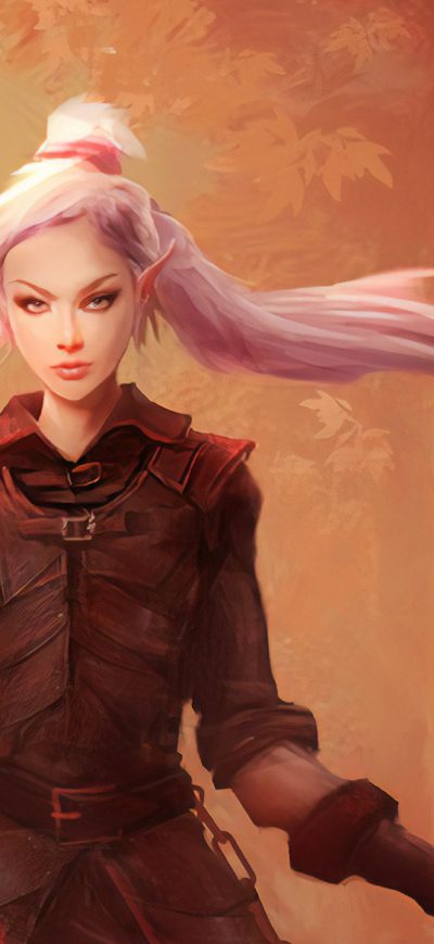 Fond d'écran iPhone Long Ponytail Warrior Girl