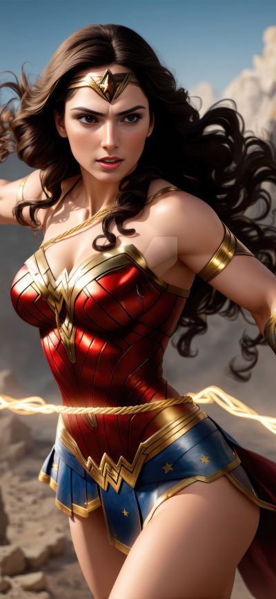 Fond d'écran iPhone Wonder Woman 5k 2023