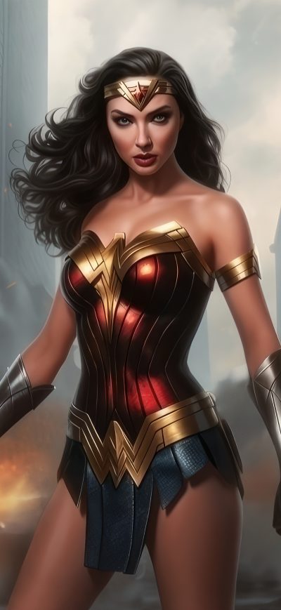 Fond d'écran iPhone 2023 Wonder Woman 5k