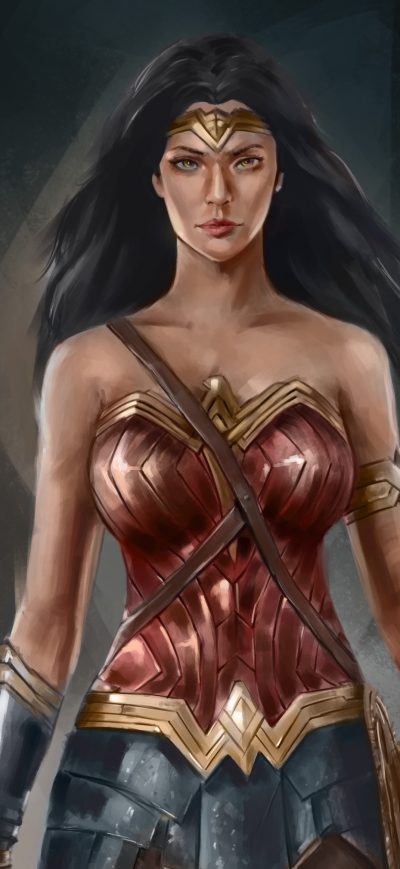 Fond d'écran iPhone 4k Wonder Woman Artworks