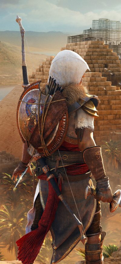 Fond d'écran iPhone 8k Assassins Creed Origins