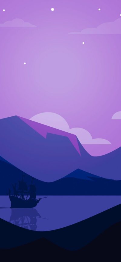 Fond d'écran Minimalist Landscape sur iPhone