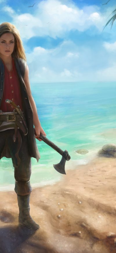 Fond d'écran iPhone Elf With Swords In Hands 4k