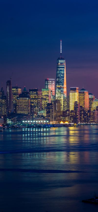 Fond d'écran iPhone New York Skycrapper 4k Buildings Lights