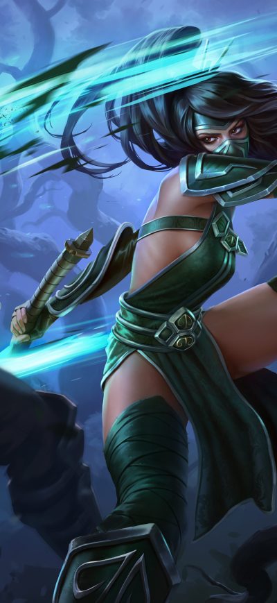 Fond d'écran iPhone Akali League Of Legends 8k 2018