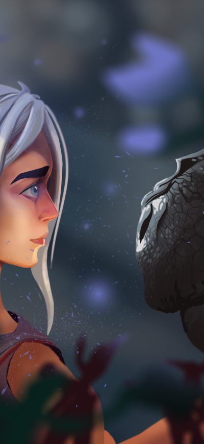 Fond d'écran iPhone Daenerys Targaryen With Dragon Art