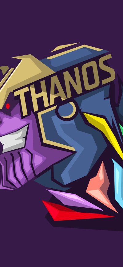 Fond d'écran iPhone Thanos Minimalism 8k
