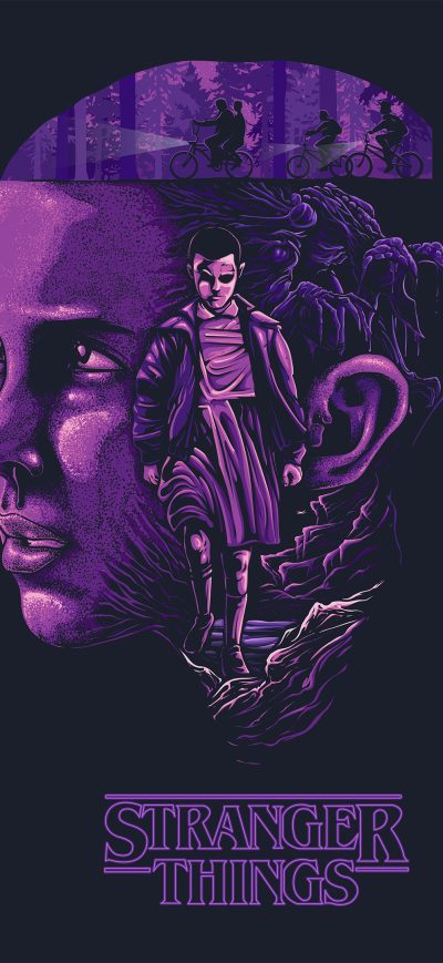 Fond d'écran iPhone Stranger Things 4k Art