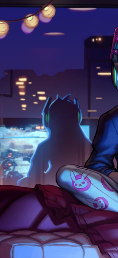 Fond d'écran iPhone Dva Overwatch Cute Artwork