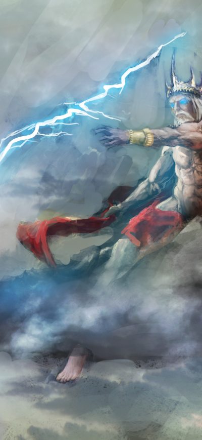 Fond d'écran Zeus The King Of The God sur iPhone