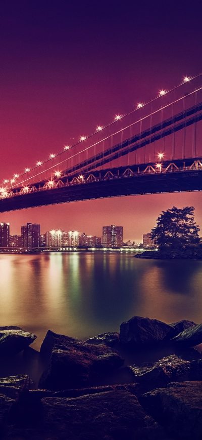 Fond d'écran iPhone Manhattan Bridge 4k