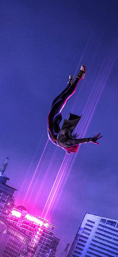 Fond d'écran iPhone SpiderMan Into The Spider Verse Art