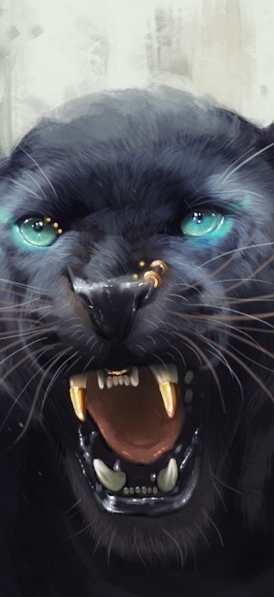 Fond d'écran iPhone Black Panther Roar Artwork
