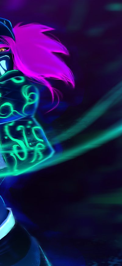 Fond d'écran Kda Akali 5k sur iPhone