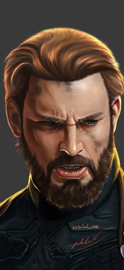 Fond d'écran iPhone Captain America Beard Avengers Endgame