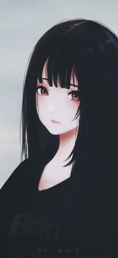 Fond d'écran Anime Girl By Kyrie Meii sur iPhone