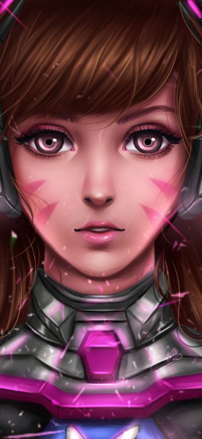 Fond d'écran iPhone DVa Overwatch Digital Fanart
