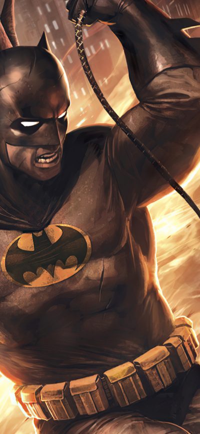Fond d'écran iPhone Batman The Dark Knight Returns In City 4k