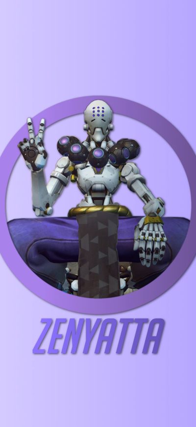 Fond d'écran iPhone Zenyatta Overwatch Hero