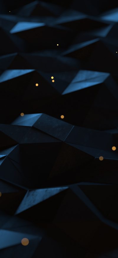 Fond d'écran iPhone Polygon Art Geometry Blue Abstract 4k