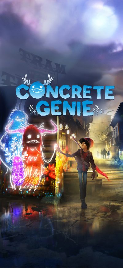 Fond d'écran iPhone Concrete Genie 4k