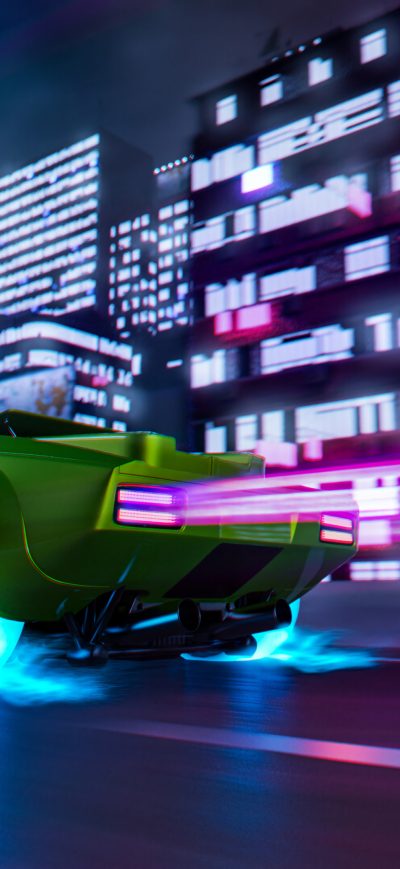 Fond d'écran iPhone Cyberpunk 2077 Car