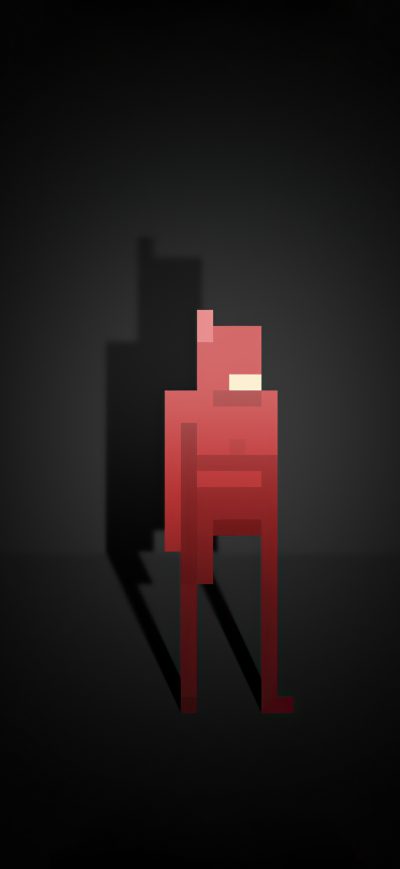Fond d'écran iPhone Daredevil Pixel Art 5k