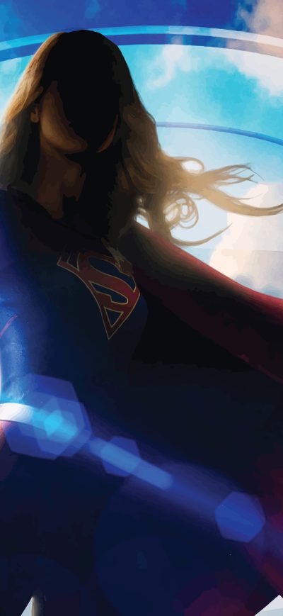Fond d'écran iPhone Supergirl 8k 2018