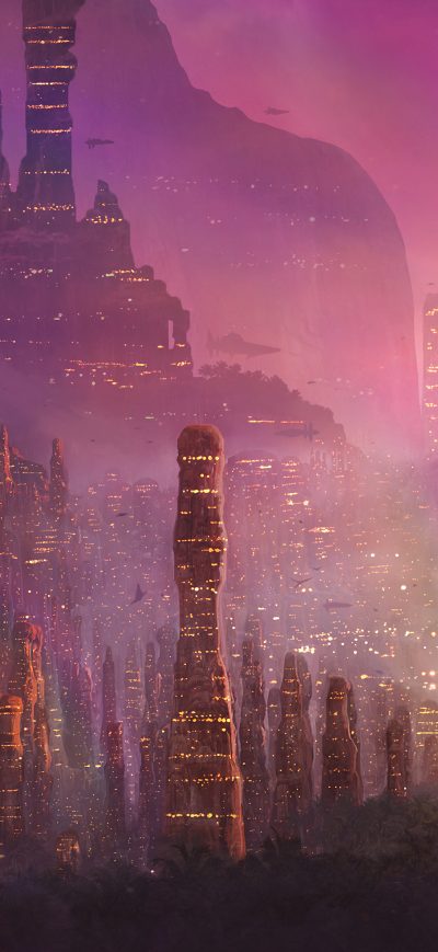 Fond d'écran iPhone Canyon City Dream 4k