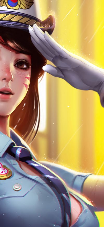 Fond d'écran iPhone Dva Overwatch Arts 4k