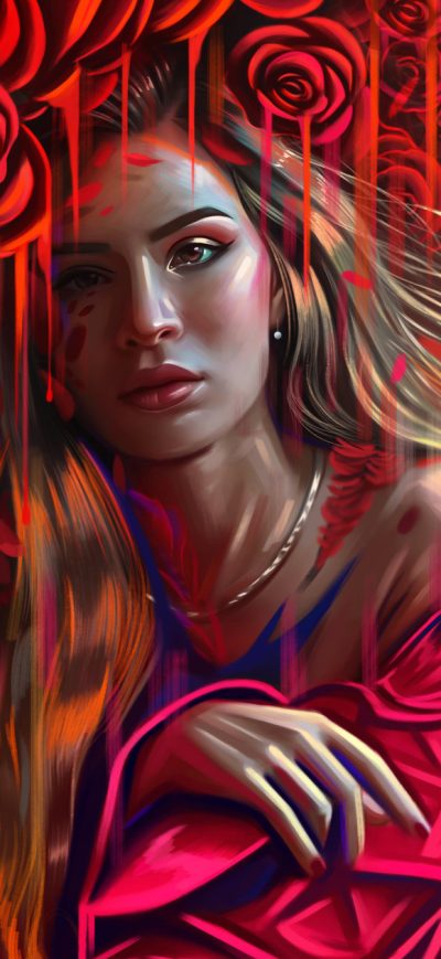 Fond d'écran iPhone Melted Girl Portrait