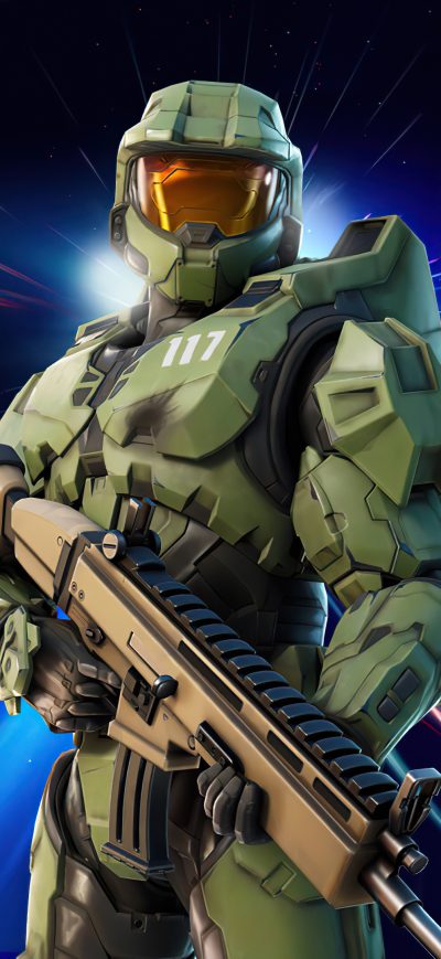 Fond d'écran iPhone Master Chief Fortnite 4k