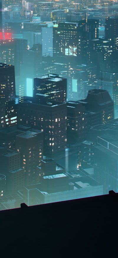 Fond d'écran iPhone Rooftop Scifi Anonymus Hoodie Guy 4k