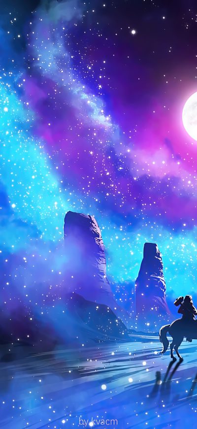 Fond d'écran iPhone Nanospiral Horse Fantasy 4k