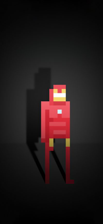 Fond d'écran iPhone Iron Man Pixel Art 5k