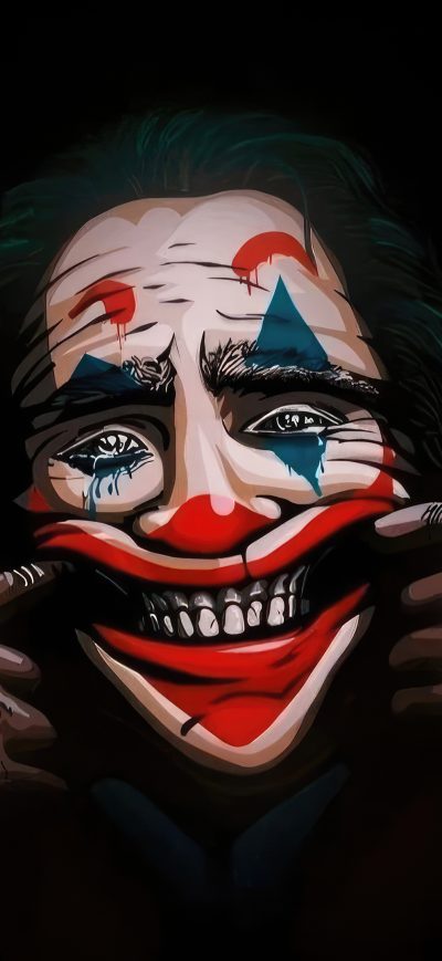 Fond d'écran iPhone Joker Forced Smile