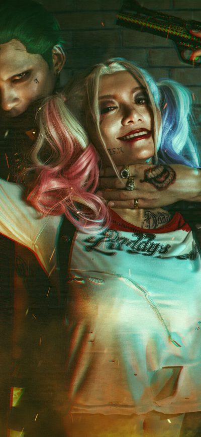 Fond d'écran Joker And Harley Quinn 4k sur iPhone
