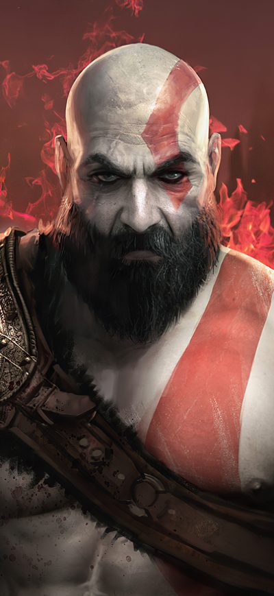 Fond d'écran iPhone Kratos God Of War 4 2020 4k