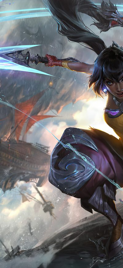 Fond d'écran iPhone League Of Legends Champion Nilah Splash Art