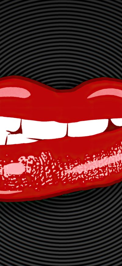 Fond d'écran iPhone Lips Art 4k