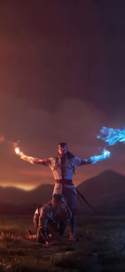 Fond d'écran iPhone Liu Kang Fire God Mortal Kombat 1