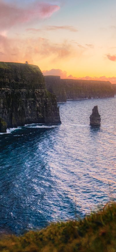 Fond d'écran iPhone Morning Sea Beautiful Mountains 4k