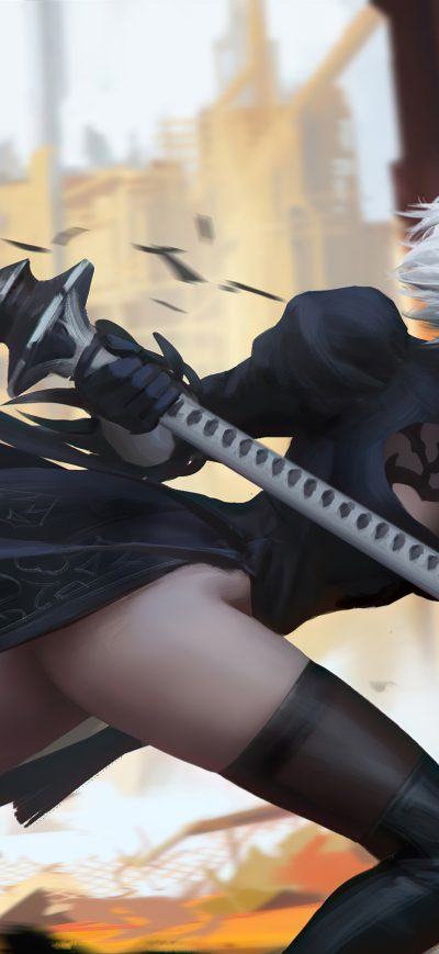 Fond d'écran iPhone 2b Nier Automata 2020 5k