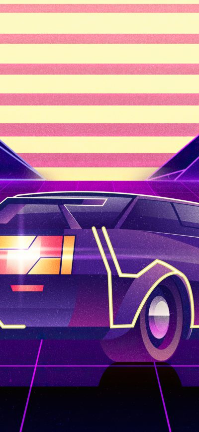 Fond d'écran iPhone Retro Car Wave