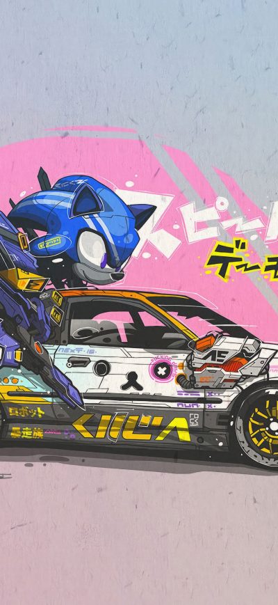 Fond d'écran iPhone Car Sonic The Hedgehog