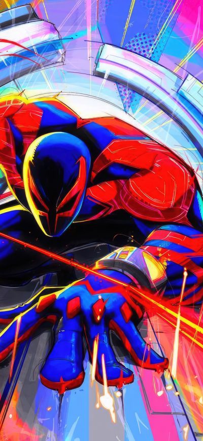 Fond d'écran iPhone Spiderman 2099 Spider Man Across The Spider Verse 4k