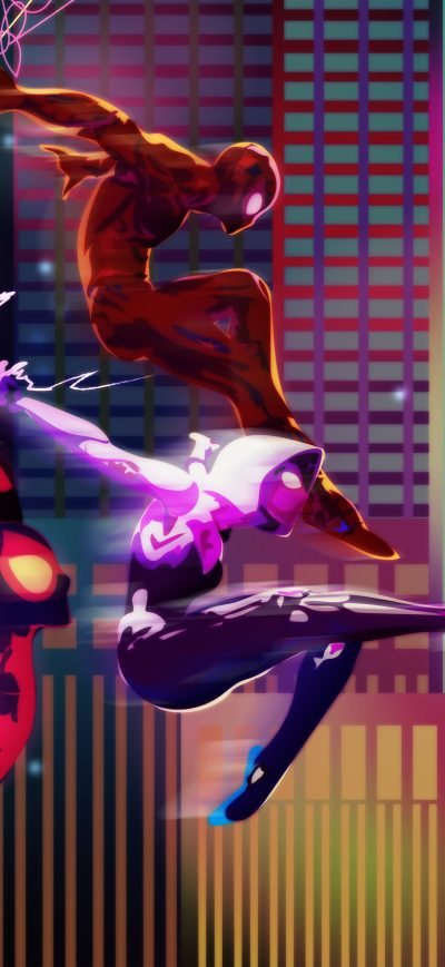 Fond d'écran iPhone Miles Morales Heroes 4k Artwork