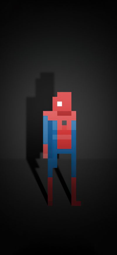 Fond d'écran iPhone Spiderman Pixel Art 5k