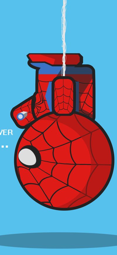 Fond d'écran iPhone Spiderman Hanging Upside Down