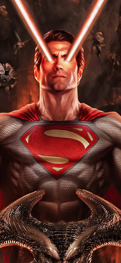 Fond d'écran iPhone Superman Laser Eye 4k
